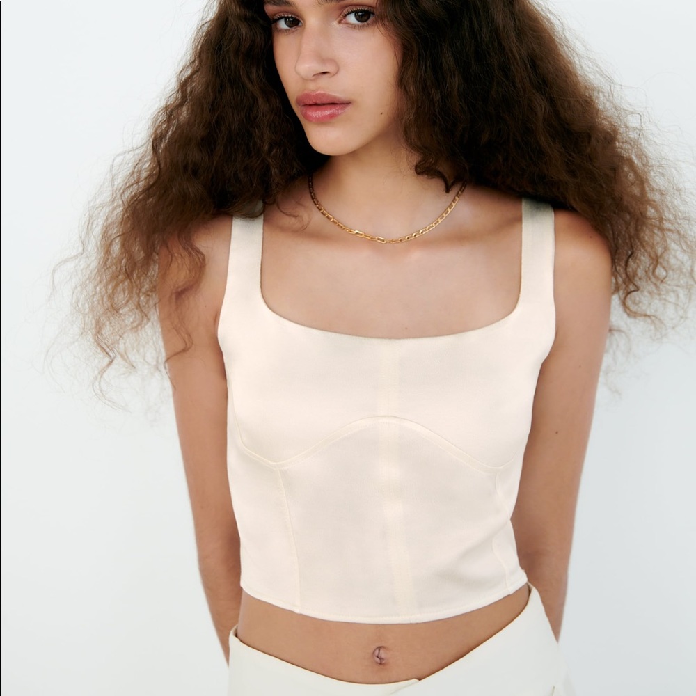 Satin Corset Type Top